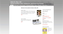 Desktop Screenshot of briankleismd.com